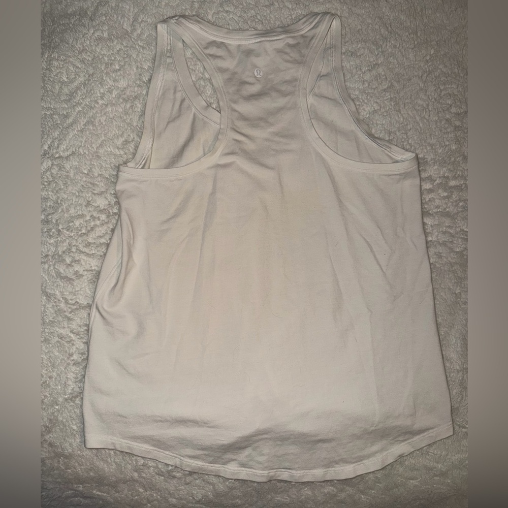 White lululemon tank size 8.
